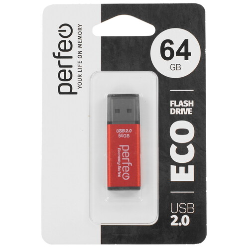 Купить Память USB Flash 64 ГБ Perfeo E03 Economy Series [PF-E03R064ES]  9209197. Характеристики, отзывы и цены в Донецке