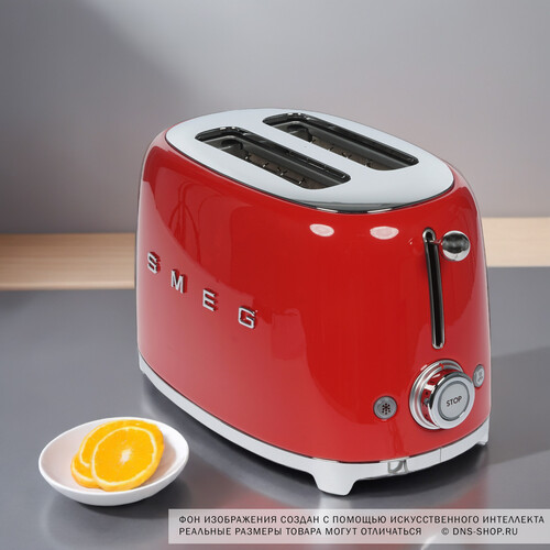 Купить Тостер Smeg TSF01RDEU красный  1152602. Характеристики, отзывы и цены в Донецке