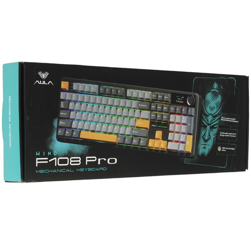 Купить Клавиатура проводная + беспроводная AULA F108 PRO  9260572. Характеристики, отзывы и цены в Донецке