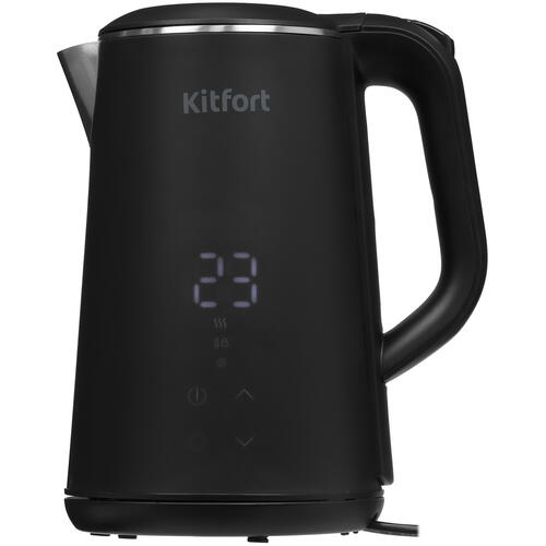 Купить Электрочайник Kitfort КТ-6188 черный  9035404. Характеристики, отзывы и цены в Донецке