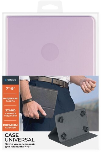 Купить Чехол-книжка DEPPA Case Universal универсальный 7-9" фиолетовый  5476019. Характеристики, отзывы и цены в Донецке