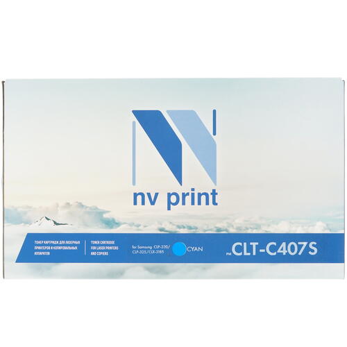 Купить Картридж лазерный NV Print CLT-C407S голубой, с чипом  6679134. Характеристики, отзывы и цены в Донецке