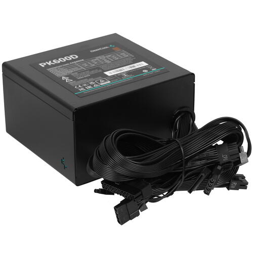 Купить Блок питания DEEPCOOL PK600D [R-PK600D-FA0B-EU] черный  9907665. Характеристики, отзывы и цены в Донецке
