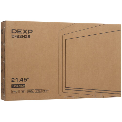 Купить 21.45" Монитор DEXP DF22N2S черный  9091656. Характеристики, отзывы и цены в Донецке