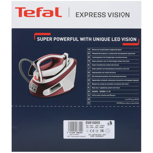 Купить Парогенератор Tefal Express Vision SV8150E0 бордовый  5448621. Характеристики, отзывы и цены в Донецке