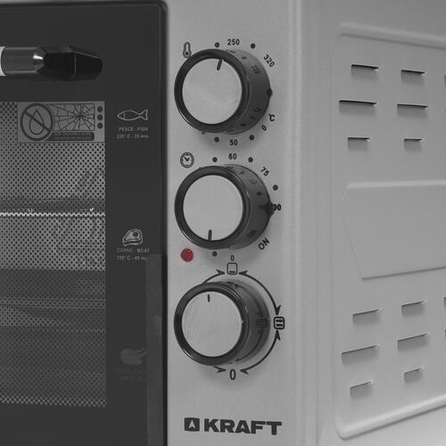 Купить Мини-печь Kraft KF-MO 3200 GR серый  5333039. Характеристики, отзывы и цены в Донецке