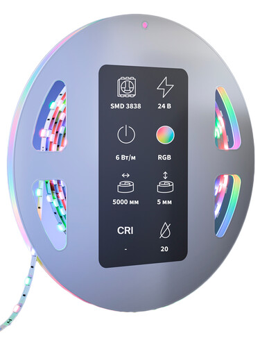 Купить Светодиодная лента Maytoni 24В 3838 6Вт/м 5м IP 20  9184955. Характеристики, отзывы и цены в Донецке