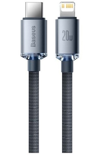 Купить Кабель круглый Baseus Lightning 8-pin - USB Type-C черный 2 м  5627608. Характеристики, отзывы и цены в Донецке