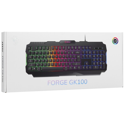 Купить Клавиатура  проводная MSI Forge GK100  5604672. Характеристики, отзывы и цены в Донецке