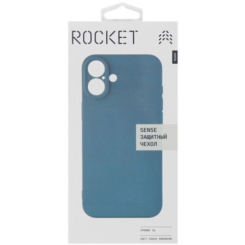 Купить Накладка  Rocket Sense для Apple iPhone 16 синий  5474292. Характеристики, отзывы и цены в Донецке