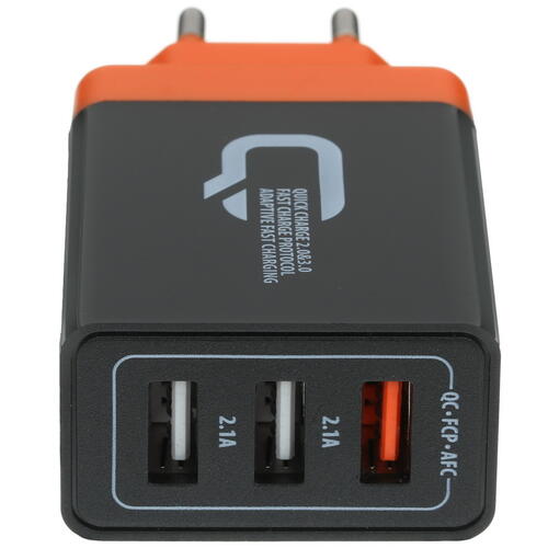 Купить Сетевое зарядное устройство QUMO Wall QC3.0 черный  1616913. Характеристики, отзывы и цены в Донецке