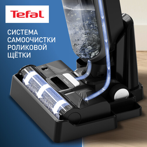 Купить Моющий пылесос вертикальный   Tefal X-Clean 4 GF5035F0  серый  5481237. Характеристики, отзывы и цены в Донецке