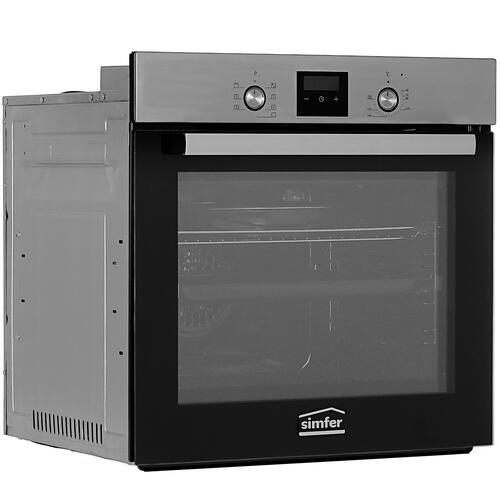 Купить Электрический духовой шкаф Simfer B6EM58016 серебристый  8186948. Характеристики, отзывы и цены в Донецке
