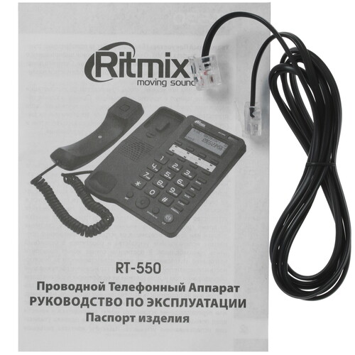 Купить Телефон проводной Ritmix RT-550  4881923. Характеристики, отзывы и цены в Донецке
