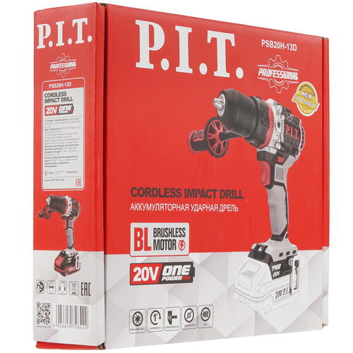 Купить Дрель-шуруповерт P.I.T. PSB20H-13D X-DRIVER SOLO OnePower 20V без ЗУ, без АКБ  9086510. Характеристики, отзывы и цены в Донецке