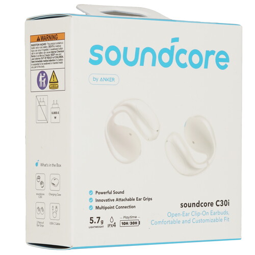 Купить Наушники TWS Soundcore C30i белый 2024  5604192. Характеристики, отзывы и цены в Донецке