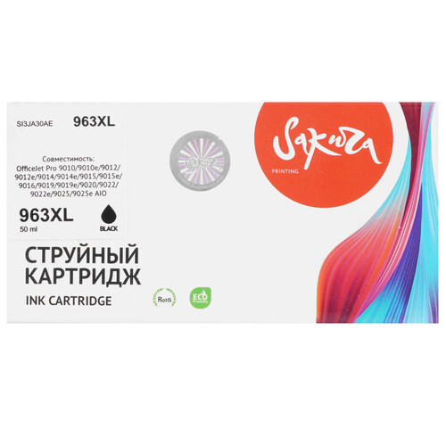Купить Картридж Sakura 3JA30AE (№963XL Black) черный  9159314. Характеристики, отзывы и цены в Донецке