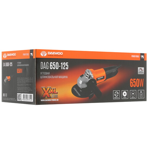Купить Углошлифовальная машина (УШМ) Daewoo DAG 650-125  1137534. Характеристики, отзывы и цены в Донецке