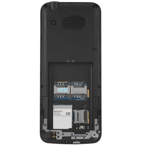 Купить Сотовый телефон Maxvi K32 черный  9927347. Характеристики, отзывы и цены в Донецке
