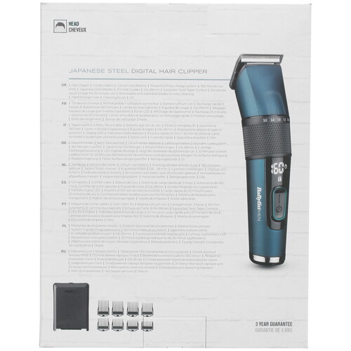 Купить Машинка для стрижки BaByliss E990E черный/синий  4828219. Характеристики, отзывы и цены в Донецке