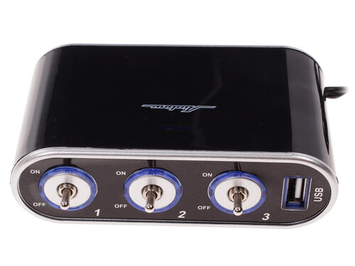 Купить Разветвитель автоприкуривателя AIRLINE ASP-3S-15  1029497. Характеристики, отзывы и цены в Донецке