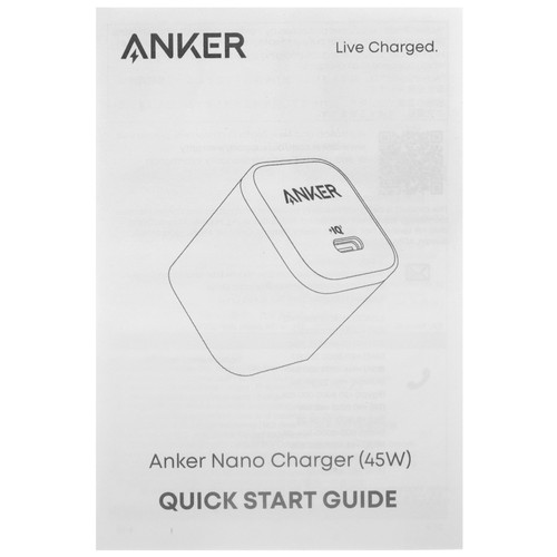 Купить Сетевое зарядное устройство Anker Nano Charger черный  5653110. Характеристики, отзывы и цены в Донецке