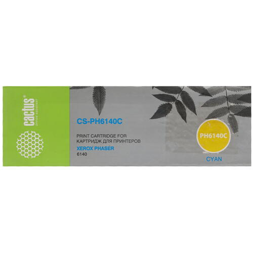 Купить Картридж лазерный Cactus CS-PH6140C голубой, с чипом  7937190. Характеристики, отзывы и цены в Донецке
