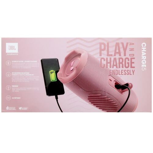 Купить Портативная колонка JBL Charge 5, розовый  4776878. Характеристики, отзывы и цены в Донецке