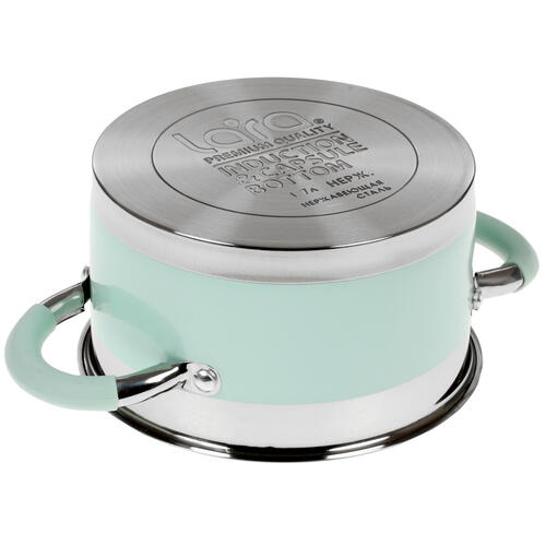 Купить Кастрюля Lara Mint LR02-540 1.7 л 16 см  8192703. Характеристики, отзывы и цены в Донецке