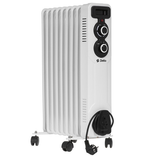 Купить Масляный обогреватель DELTA D11-9 серый  9297597. Характеристики, отзывы и цены в Донецке