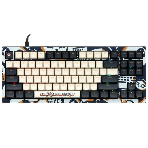 Купить Клавиатура проводная Дарк проджект x AKKO 5087S Blue [DP-KD-5087-AKK]  5462344. Характеристики, отзывы и цены в Донецке