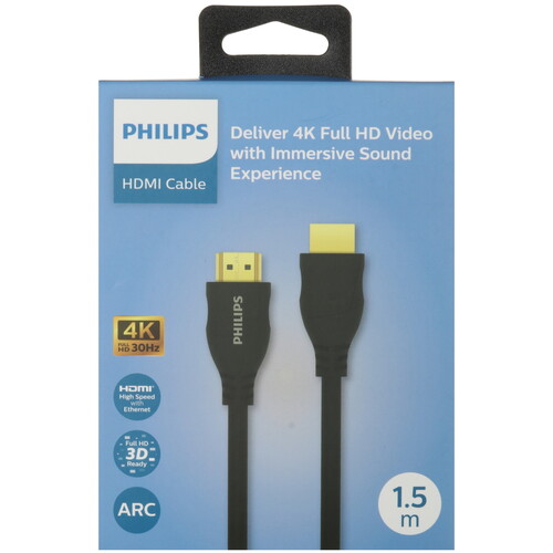 Купить Кабель  Philips HDMI - HDMI, 1.5 м  5492605. Характеристики, отзывы и цены в Донецке