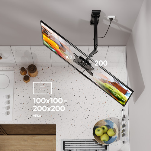 Купить Кронштейн для ТВ ONKRON M4S черный  4830312. Характеристики, отзывы и цены в Донецке