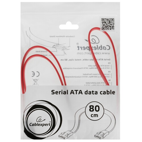 Купить Кабель для накопителя Cablexpert CC-SATAM-DATA-0.8M  4812628. Характеристики, отзывы и цены в Донецке