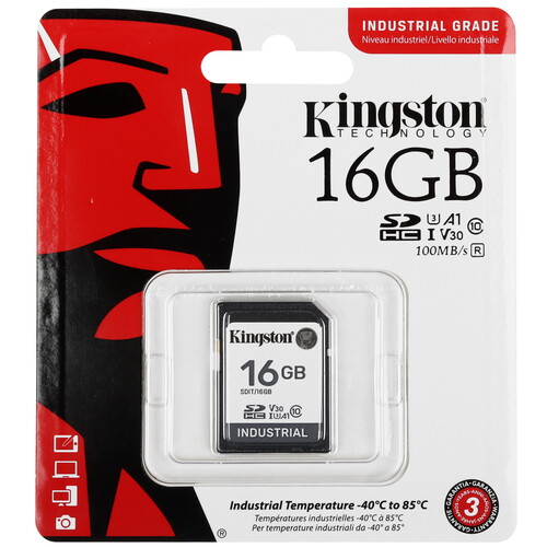 Купить Карта памяти Kingston Industrial SDHC 16 ГБ  5447531. Характеристики, отзывы и цены в Донецке