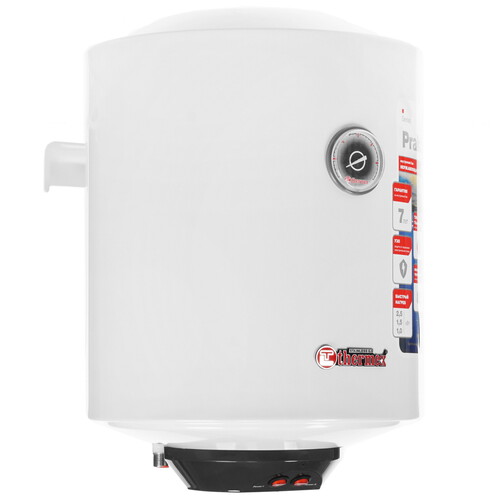 Купить Водонагреватель Thermex PRAKTIK 30 V Slim [накопительный, 30 л, нержавеющая сталь, нижняя, круглая, уст-ка: вертикальная, белый]  1134748. Характеристики, отзывы и цены в Донецке