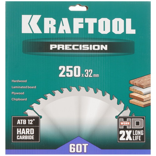 Купить Диск пильный KRAFTOOL Precission 36952-250-32  9107962. Характеристики, отзывы и цены в Донецке