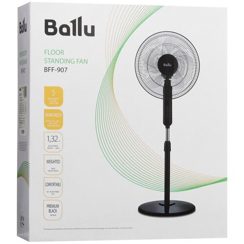 Купить Вентилятор Ballu BFF-907  черный  9100309. Характеристики, отзывы и цены в Донецке