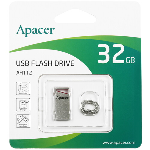 Купить Память USB Flash 32 ГБ Apacer AH112 [AP32GAH112R-1]  5456180. Характеристики, отзывы и цены в Донецке