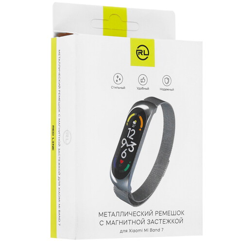 Купить Ремешок Red Line для Xiaomi Smart Band 7 серебристый  5608025. Характеристики, отзывы и цены в Донецке