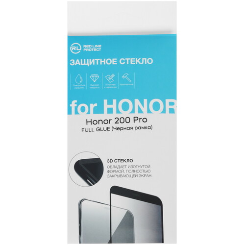 Купить Защитное стекло Red Line для экрана HONOR 200 Pro  5470522. Характеристики, отзывы и цены в Донецке