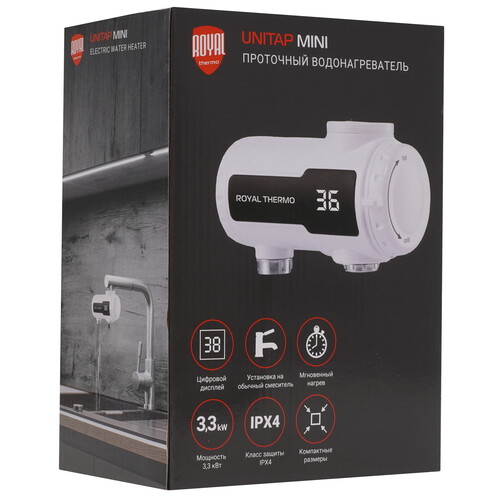 Купить Водонагреватель электрический Royal Thermo UniTap Mini  9240938. Характеристики, отзывы и цены в Донецке