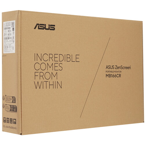 Купить 15.6" Монитор ASUS ZenScreen MB166CR черный  5462418. Характеристики, отзывы и цены в Донецке
