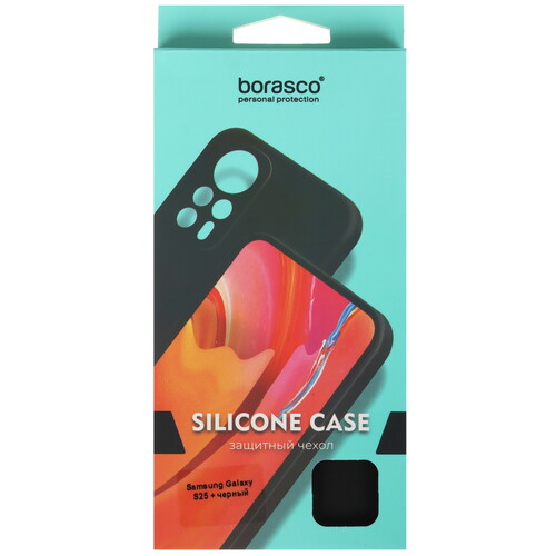 Купить Накладка  BoraSCO Silicone Case для Samsung Galaxy S25+ черный  5605527. Характеристики, отзывы и цены в Донецке