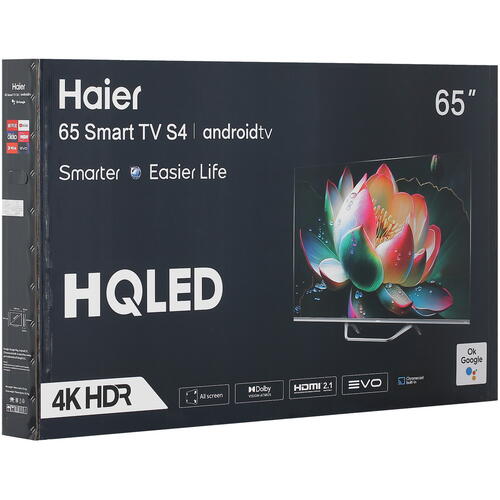 Купить 65" (165 см) Телевизор Haier 65 Smart TV S4 серый  5436691. Характеристики, отзывы и цены в Донецке