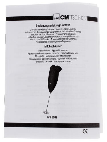 Купить Вспениватель-блендер Clatronic MS 3089  1074670. Характеристики, отзывы и цены в Донецке