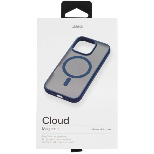Купить Накладка  uBear Cloud Mag Case для Apple iPhone 16 Pro Max синий/прозрачный  5474403. Характеристики, отзывы и цены в Донецке