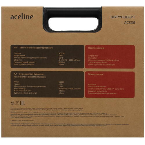 Купить Шуруповерт Aceline ACS30  5092453. Характеристики, отзывы и цены в Донецке