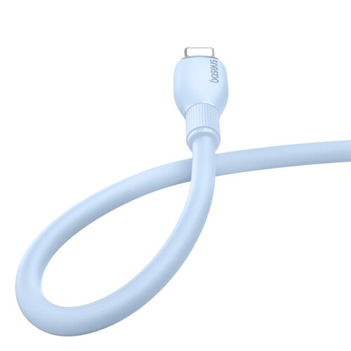 Купить Кабель круглый Baseus Lightning 8-pin - USB Type-C голубой 1 м  5627438. Характеристики, отзывы и цены в Донецке