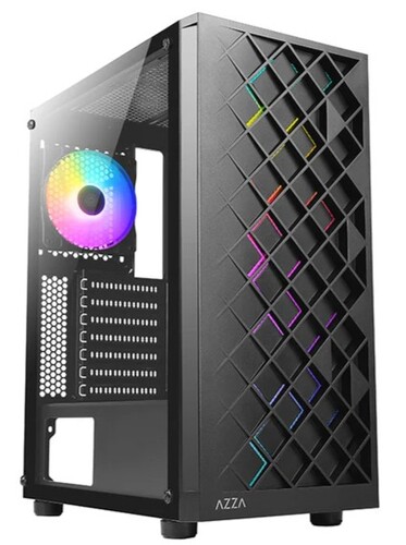 Купить Корпус AZZA SPECTRA [CSAZ-280B SPECTRA] черный  5613556. Характеристики, отзывы и цены в Донецке